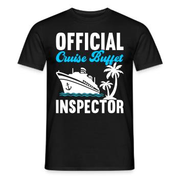 Croisière Vacances Bateau de croisière - T-shirt homme - noir - Devant - AI Model Male 178 light (178cm)