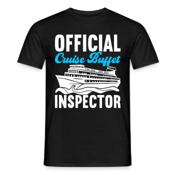 Kreuzfahrt Urlaub Kreuzfahrtschiff - Männer T-Shirt - Schwarz - Vorne - AI Model Male 178 light (178cm)
