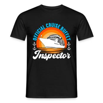 Kreuzfahrt Urlaub Kreuzfahrtschiff - Männer T-Shirt - Schwarz - Vorne - AI Model Male 178 light (178cm)
