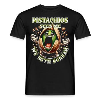 Pistachio allergy - Men's T-Shirt - black - Front - AI Model Male 178 light (178cm)