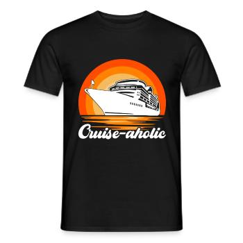 Croisière Vacances Bateau de croisière - T-shirt homme - noir - Devant - AI Model Male 178 light (178cm)