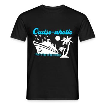 Kreuzfahrt Urlaub Kreuzfahrtschiff - Männer T-Shirt - Schwarz - Vorne - AI Model Male 178 light (178cm)