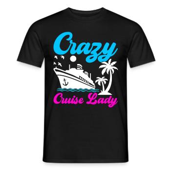 Kreuzfahrt Urlaub Kreuzfahrtschiff - Männer T-Shirt - Schwarz - Vorne - AI Model Male 178 light (178cm)