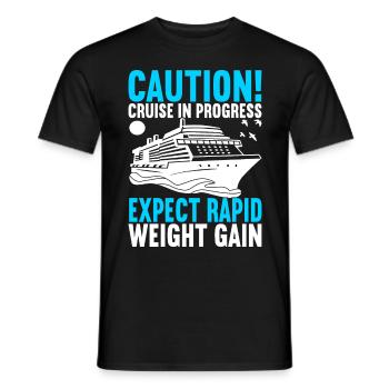 Croisière Vacances Bateau de croisière - T-shirt homme - noir - Devant - AI Model Male 178 light (178cm)