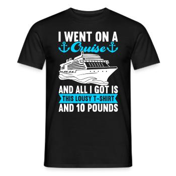 Croisière Vacances Bateau de croisière - T-shirt homme - noir - Devant - AI Model Male 178 light (178cm)