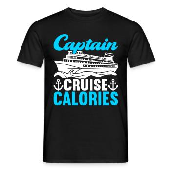Kreuzfahrt Urlaub Kreuzfahrtschiff - Männer T-Shirt - Schwarz - Vorne - AI Model Male 178 light (178cm)