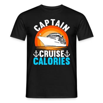 Croisière Vacances Bateau de croisière - T-shirt homme - noir - Devant - AI Model Male 178 light (178cm)