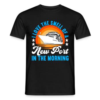 Kreuzfahrt Urlaub Kreuzfahrtschiff - Männer T-Shirt - Schwarz - Vorne - AI Model Male 178 light (178cm)