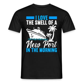Croisière Vacances Bateau de croisière - T-shirt homme - noir - Devant - AI Model Male 178 light (178cm)
