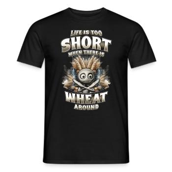 Wheat allergy - Men's T-Shirt - black - Front - AI Model Male 178 light (178cm)