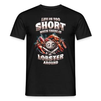 Lobster allergy - Men's T-Shirt - black - Front - AI Model Male 178 light (178cm)