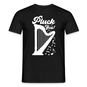 Harfe Design Für Harfenspieler - Männer T-Shirt - Schwarz - Vorne - AI Model Male 178 light (178cm)