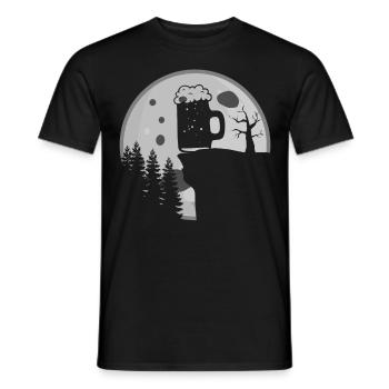 Beer Brewing Home Moon Brewery - Men's T-Shirt - black - Front - AI Model Male 178 light (178cm)