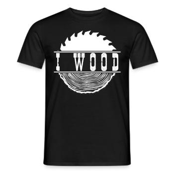 Scie à bois Atelier de meubles Travail du bois - T-shirt homme - noir - Devant - AI Model Male 178 light (178cm)