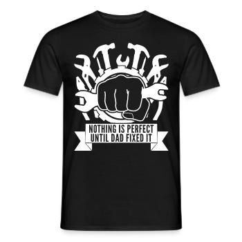 Dad DIY Workshop Craftsman Handyman - Männer T-Shirt - Schwarz - Vorne - AI Model Male 178 light (178cm)