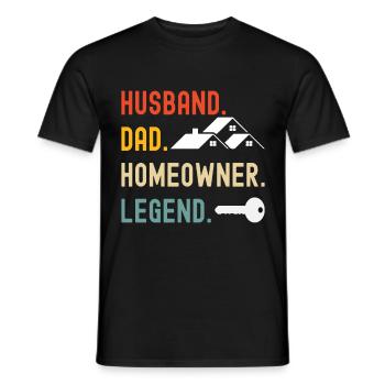 Homeowners Housewarming Party - Men's T-Shirt - black - Front - AI Model Male 178 light (178cm)