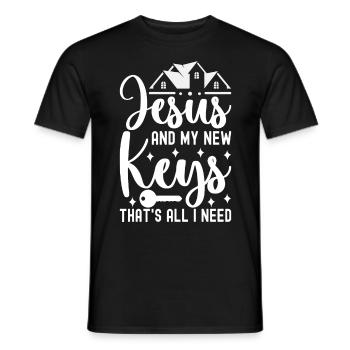 Pendaison de crémaillère des propriétaires - T-shirt homme - noir - Devant - AI Model Male 178 light (178cm)