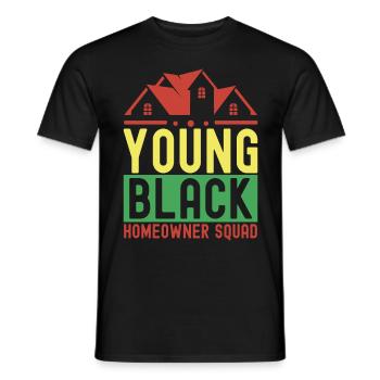 Pendaison de crémaillère des propriétaires - T-shirt homme - noir - Devant - AI Model Male 178 light (178cm)