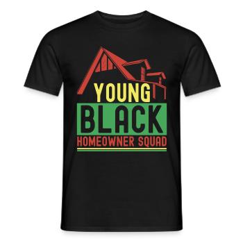 Pendaison de crémaillère des propriétaires - T-shirt homme - noir - Devant - AI Model Male 178 light (178cm)