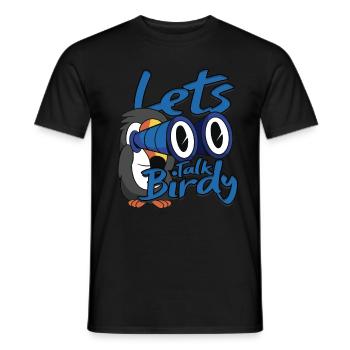Ornithologue ornithologique Parlons ornithologie - T-shirt homme - noir - Devant - AI Model Male 178 light (178cm)