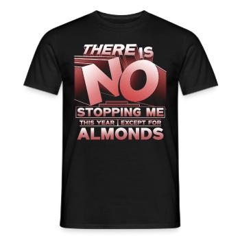 Allergie aux amandes - T-shirt homme - noir - Devant - AI Model Male 178 light (178cm)