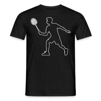 Squash Badminton Joueurs de badminton Femmes Badminton - T-shirt homme - noir - Devant - AI Model Male 178 light (178cm)