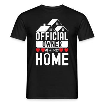 Pendaison de crémaillère des propriétaires - T-shirt homme - noir - Devant - AI Model Male 178 light (178cm)