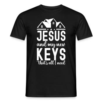 Pendaison de crémaillère des propriétaires - T-shirt homme - noir - Devant - AI Model Male 178 light (178cm)