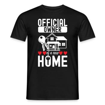 Pendaison de crémaillère des propriétaires - T-shirt homme - noir - Devant - AI Model Male 178 light (178cm)
