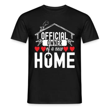 Pendaison de crémaillère des propriétaires - T-shirt homme - noir - Devant - AI Model Male 178 light (178cm)