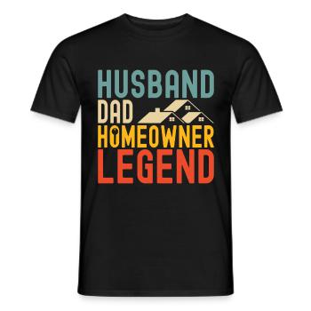 Pendaison de crémaillère des propriétaires - T-shirt homme - noir - Devant - AI Model Male 178 light (178cm)