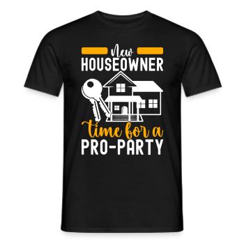 Pendaison de crémaillère des propriétaires - T-shirt homme - noir - Devant - AI Model Male 178 light (178cm)