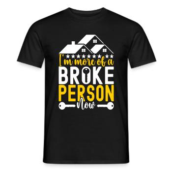 Pendaison de crémaillère des propriétaires - T-shirt homme - noir - Devant - AI Model Male 178 light (178cm)