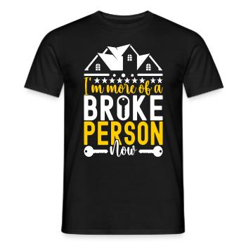 Pendaison de crémaillère des propriétaires - T-shirt homme - noir - Devant - AI Model Male 178 light (178cm)