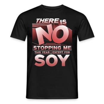 Allergie au soja - T-shirt homme - noir - Devant - AI Model Male 178 light (178cm)
