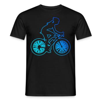 Vélo VTT Vélo Femmes Cyclisme - T-shirt homme - noir - Devant - AI Model Male 178 light (178cm)