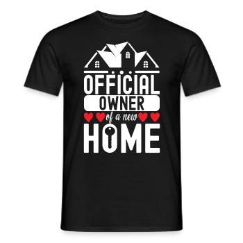 Pendaison de crémaillère des propriétaires - T-shirt homme - noir - Devant - AI Model Male 178 light (178cm)