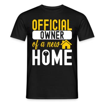 Pendaison de crémaillère des propriétaires - T-shirt homme - noir - Devant - AI Model Male 178 light (178cm)