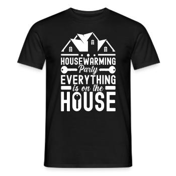 Pendaison de crémaillère des propriétaires - T-shirt homme - noir - Devant - AI Model Male 178 light (178cm)