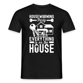 Pendaison de crémaillère des propriétaires - T-shirt homme - noir - Devant - AI Model Male 178 light (178cm)