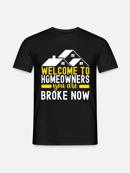 Homeowners Housewarming Party - Men's T-Shirt - black