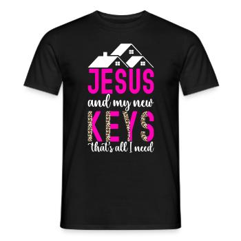 Pendaison de crémaillère des propriétaires - T-shirt homme - noir - Devant - AI Model Male 178 light (178cm)