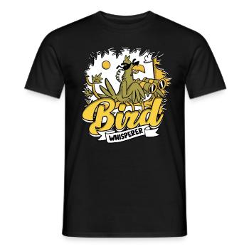 Bird watching ornithologist Bird whisperer - Men's T-Shirt - black - Front - AI Model Male 178 light (178cm)