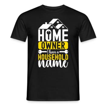 Homeowners Housewarming Party - Men's T-Shirt - black - Front - AI Model Male 178 light (178cm)