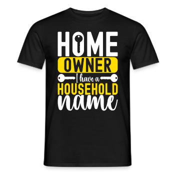 Pendaison de crémaillère des propriétaires - T-shirt homme - noir - Devant - AI Model Male 178 light (178cm)