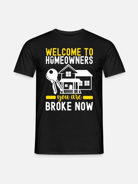 Homeowners Housewarming Party - Men's T-Shirt - black