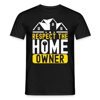 Pendaison de crémaillère des propriétaires - T-shirt homme - noir - Devant - AI Model Male 178 light (178cm)