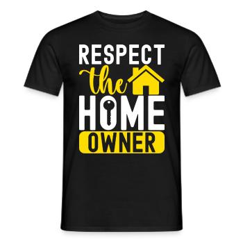 Pendaison de crémaillère des propriétaires - T-shirt homme - noir - Devant - AI Model Male 178 light (178cm)