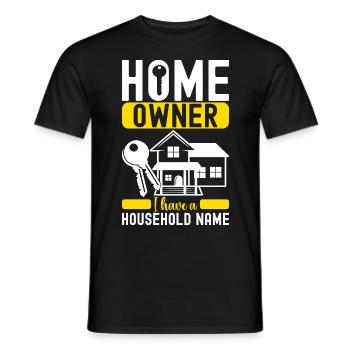 Pendaison de crémaillère des propriétaires - T-shirt homme - noir - Devant - AI Model Male 178 light (178cm)