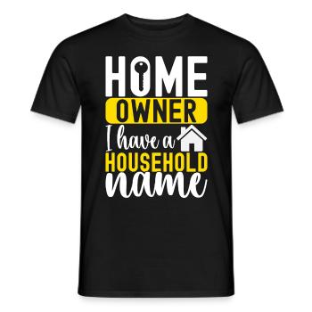 Pendaison de crémaillère des propriétaires - T-shirt homme - noir - Devant - AI Model Male 178 light (178cm)